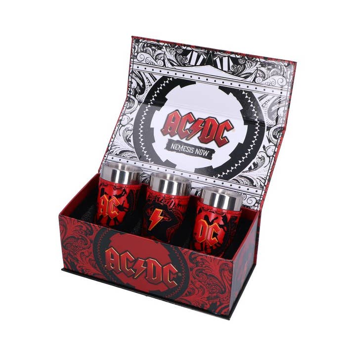 WONDER IMPORTS AUSTRALIA - Wholesale Shot glass - ACDC Logo Shot Glass Set (Set of 3) 8.7cm1