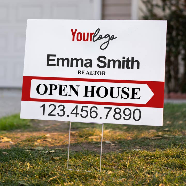 Cartel Personalizado de Bienes Raíces para Jornada de Puertas Abiertas para venta al por mayor de Famgraving