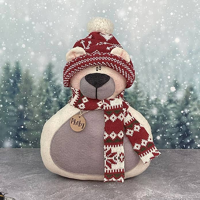 Cuscino Pheby l'orso polare per la vendita all'ingrosso da parte di Honey and Me