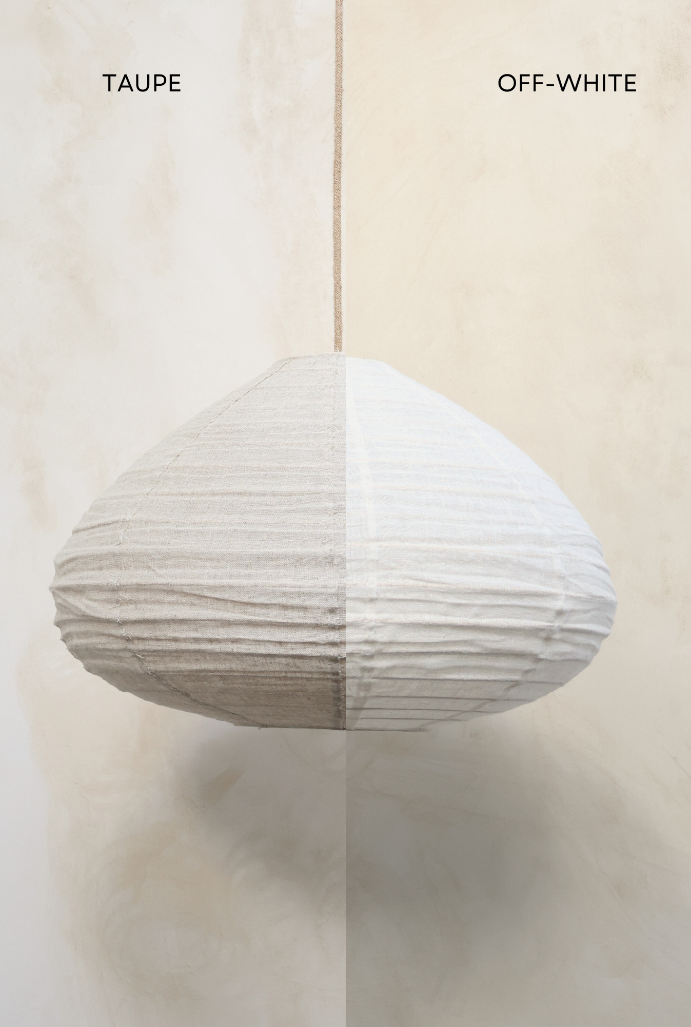 Tortora Paralume Metro in lino taupe in vendita all'ingrosso su Faire1