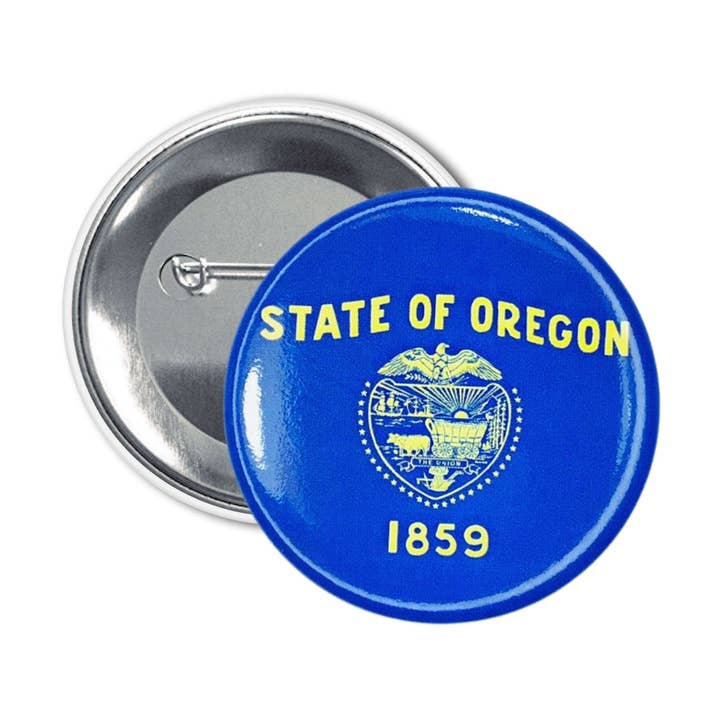 Round Plate - Oregon State Flag - USA for wholesale by Astur Pins