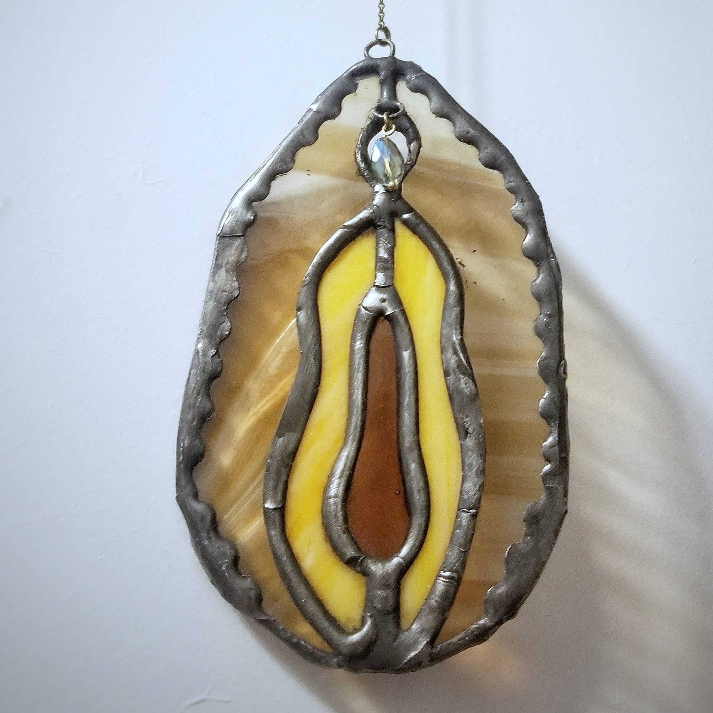 Lost & Found Design - Wholesale Suncatcher - Stained glass - yoni - choose your color combination4