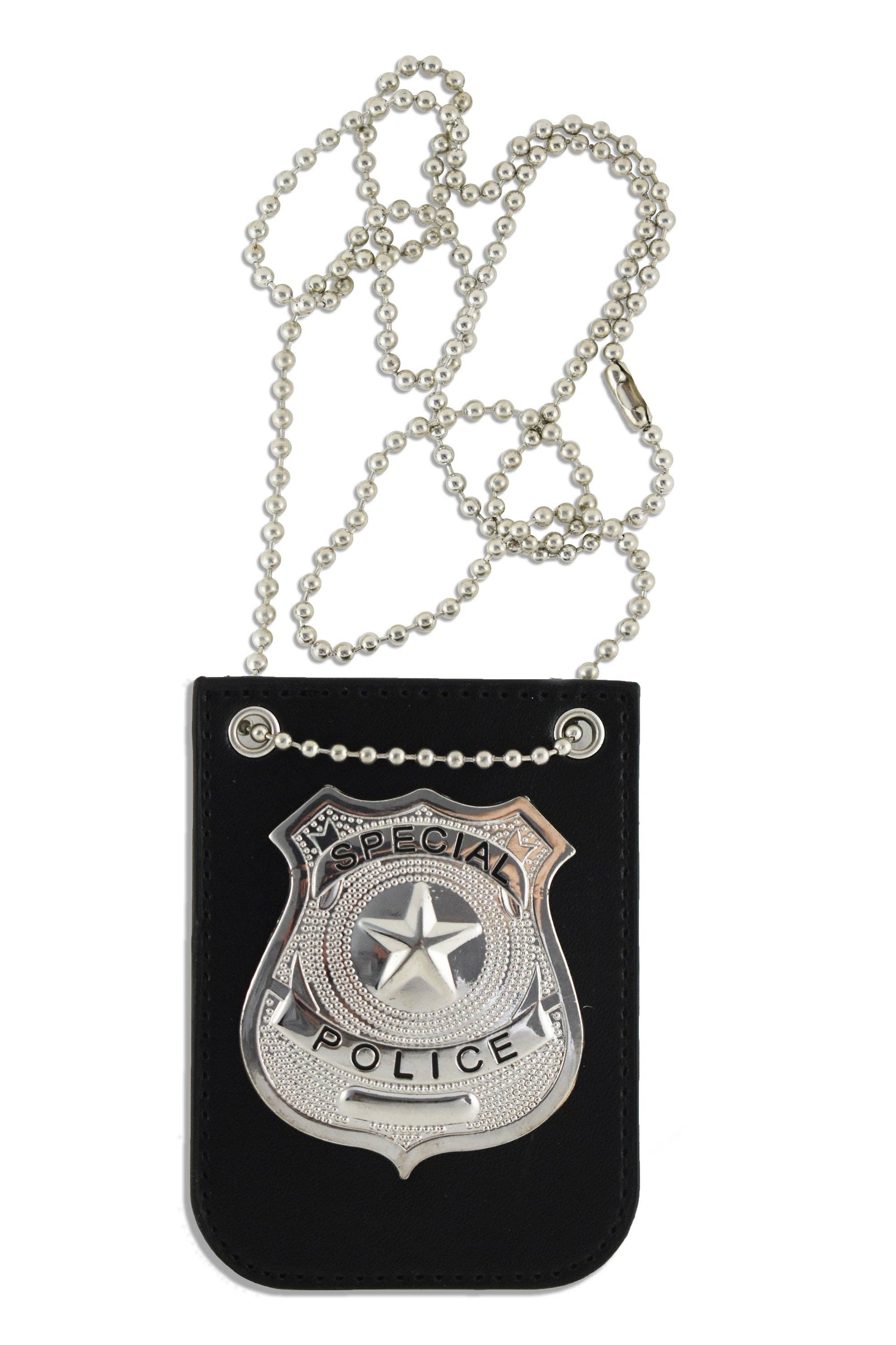 KINREX - Wholesale Classic Toy - Kids - Police Badge Holder with Chain and Black Belt Clip1