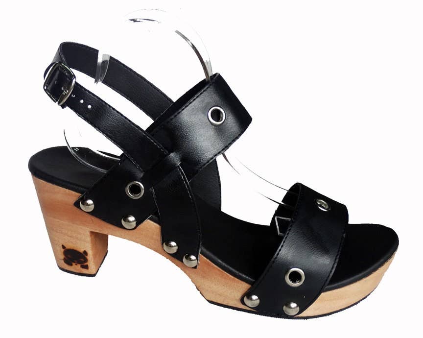 OMES – Großhandel Clogs – Damen – Ulrich: Echtleder Holzabsatz Recycelbare Clogs2