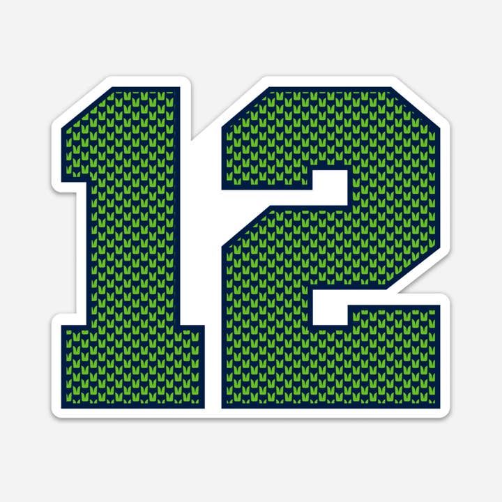 Discovery Stickers - Wholesale Sticker - Seattle Seahawks 12th Man Vinyl Sticker1