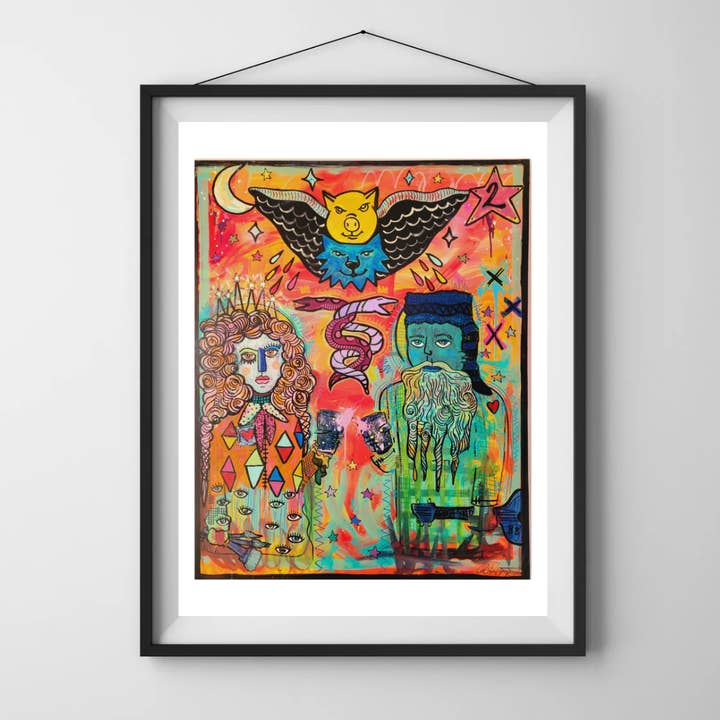 Catrina Higgs - Wholesale Art Print - Catrina Higgs 8x11 Signed & Dated Art Print Two of Cups2