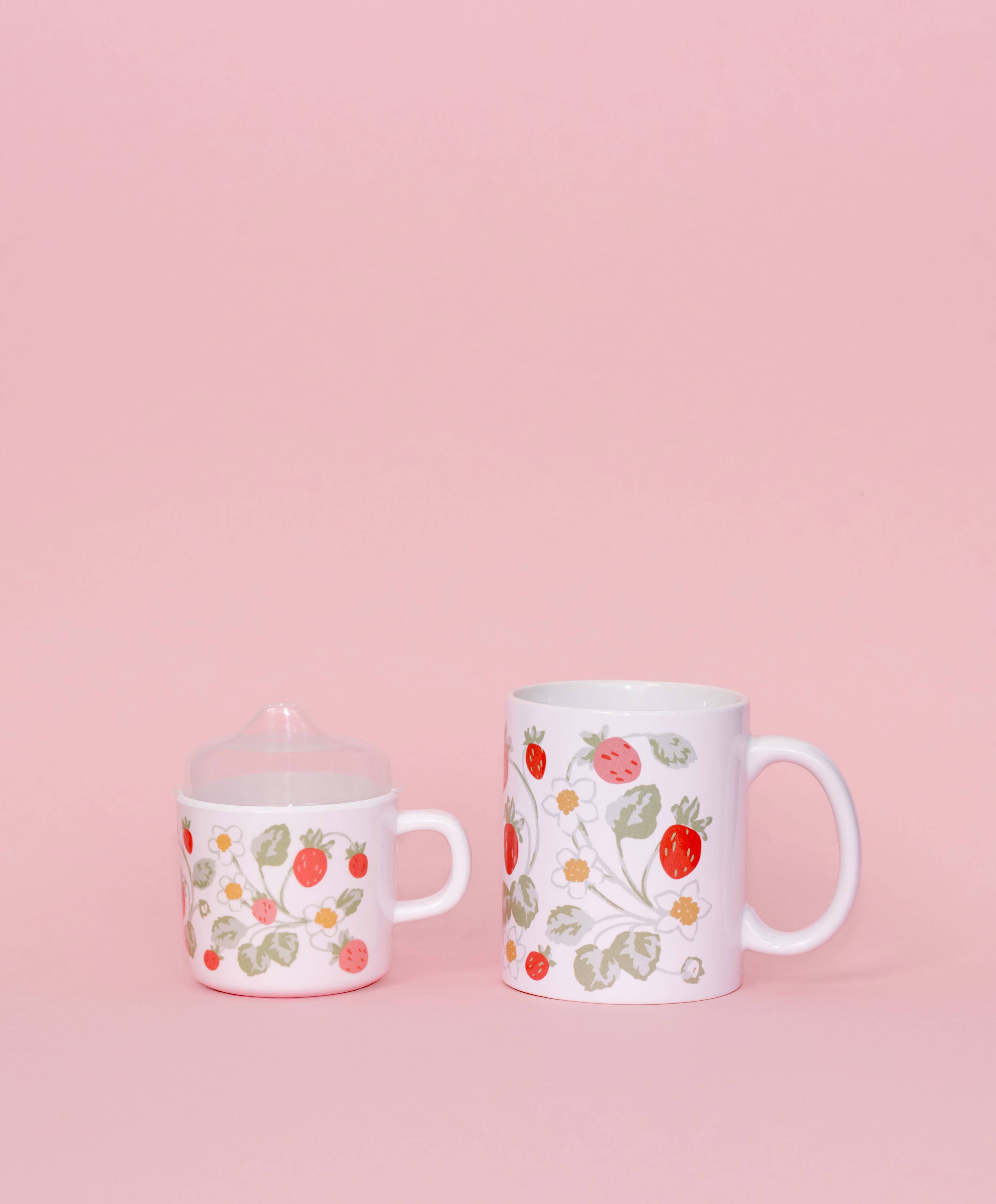 Helmsie - Wholesale Coffee mug - Strawberry Mama and Me Cup Set