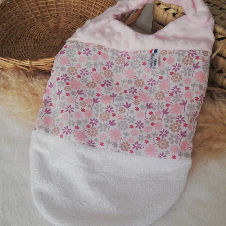 Rosa medium blomma haklapp för wholesale av Miss et Cie