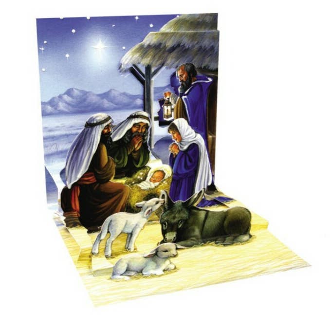 Pop Up Mini 3D Weihnachten Heilige Familie Krippe für den Großhandel von Popshots Studios