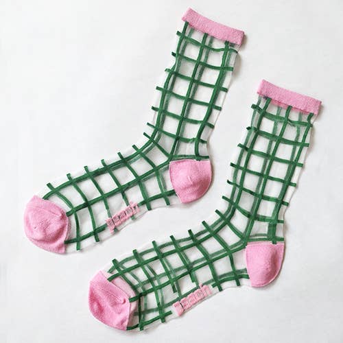 Peach Socks - Wholesale Socks - Women's - Tulip Grid4