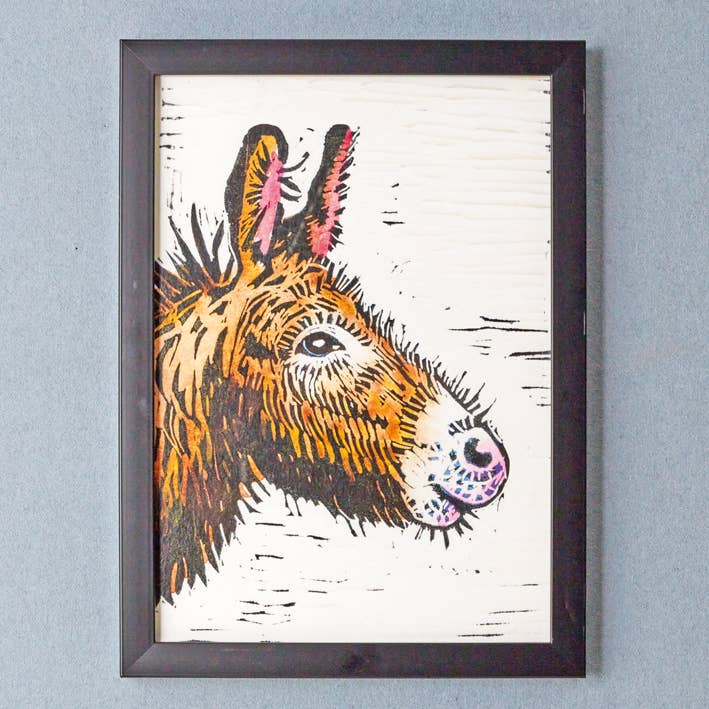TFP03 Donkey A4 Art Print for wholesale by Dyson Design