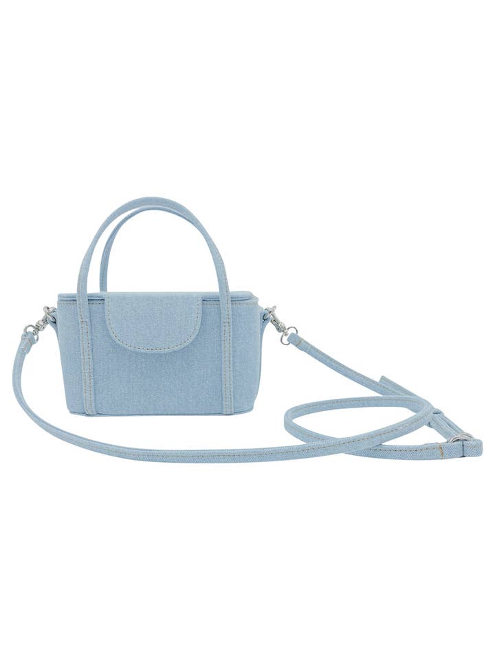 Grace Case aus gebleichtem Indigo-Denim für den Großhandel von For the Ages