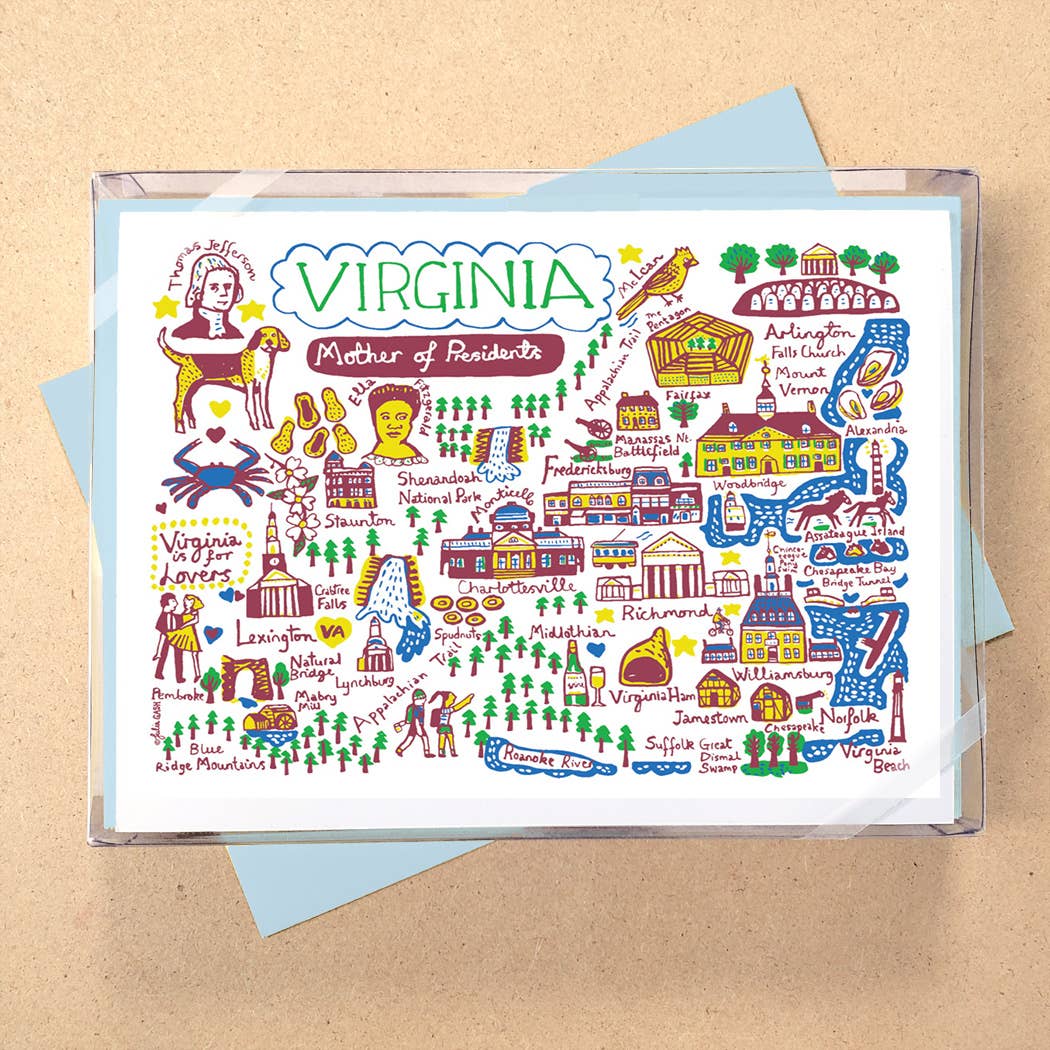 Allport Editions - Vendita all'ingrosso Set di cartoleria/cancelleria - Serie di Carte in Scatola Statescapes - scopri tutti i 29 Stati!26