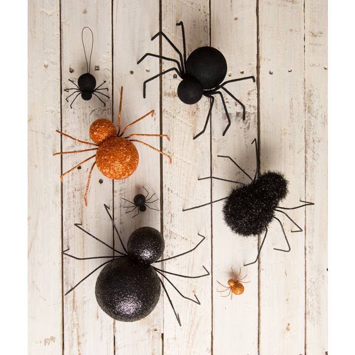 Bethany Lowe Designs - Wholesale Decorative Tabletop Object - Orange Beaded Spider Large