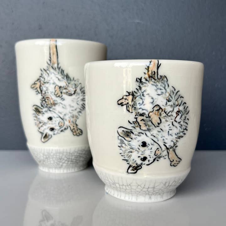 Lucy Nilan Studios - Wholesale Drinking Glass/Cup - Possum Tumblers2
