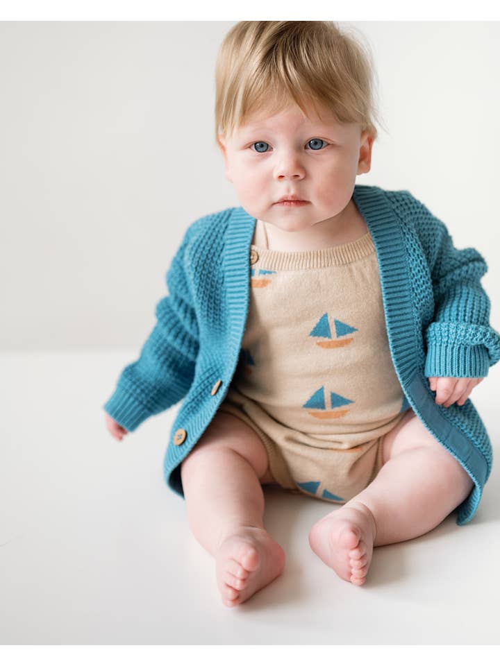 Dear Hayden - Wholesale Jumpsuit - Baby - Frankie Romper Sand Dollar2