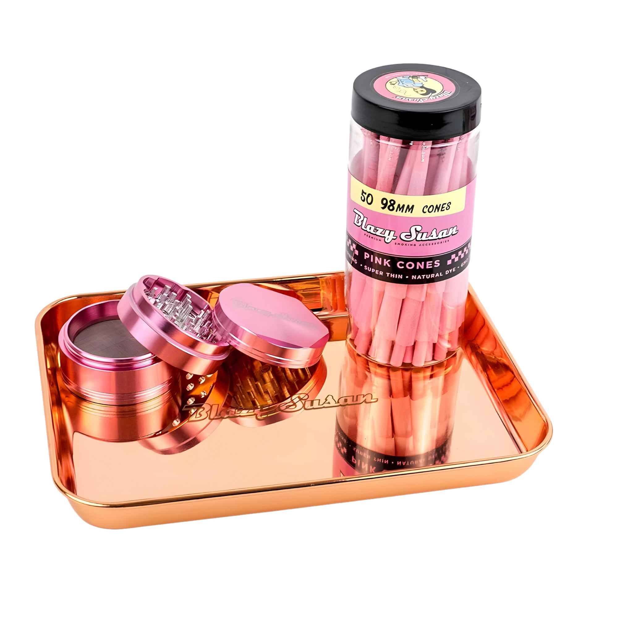 Up N Smoke - Vente Plateaux de service - Plateau à rouler en acier inoxydable Blazy Susan2