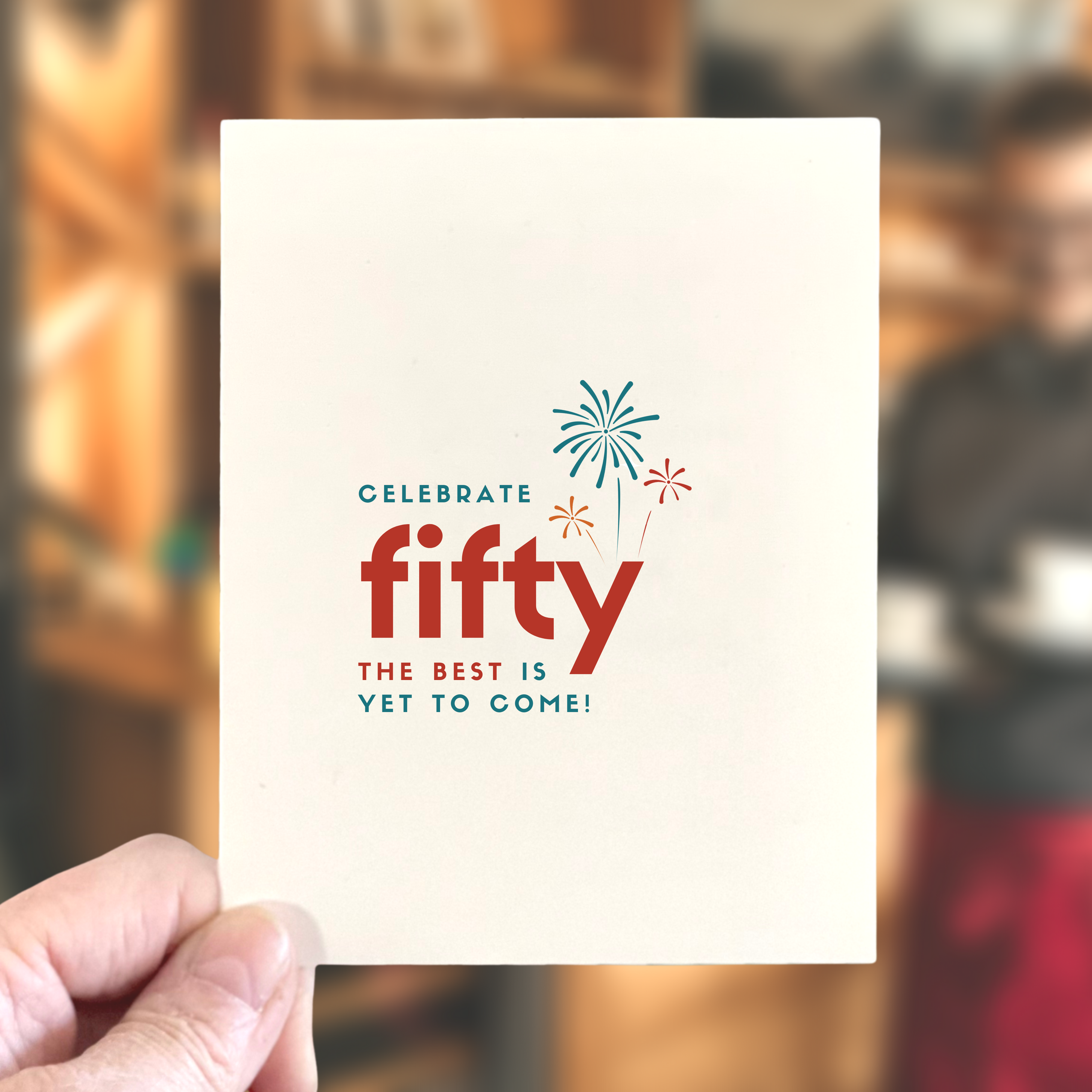 Age-Friendly Vibes - Wholesale Birthday Card - 50th, 60th, or 70th milestone birthday card, Celebrate1