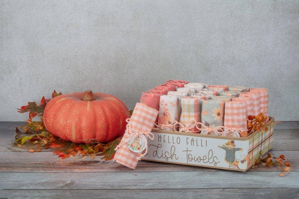 Duke Imports - Wholesale Tea Towel - "Hello Fall" Assorted Display of Designer Towels0