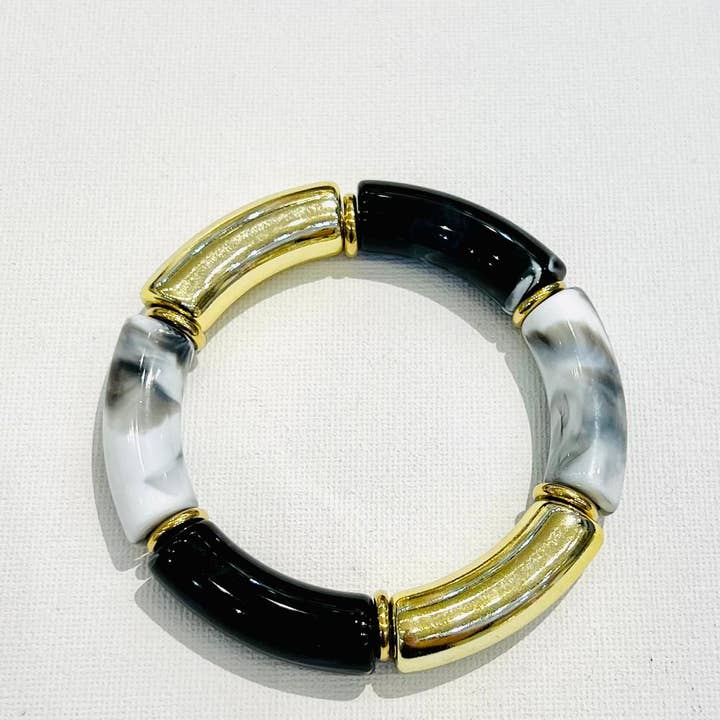 SHEERA - Wholesale Bangle Bracelet - Steel resin bracelet L