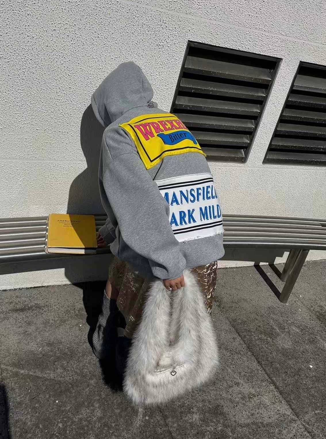 Chilli Girl Collection - Vente Sweat à capuche – femme - Sweat à capuche oversize avec lettres appliquées3