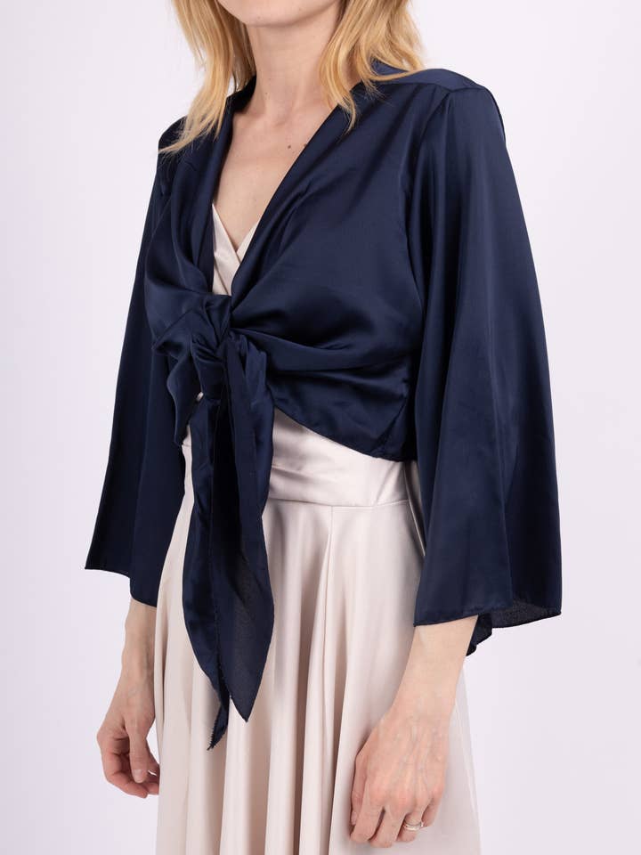 Marie June - Wholesale Jacket - Women's - Satin bolero jacket - E2214
