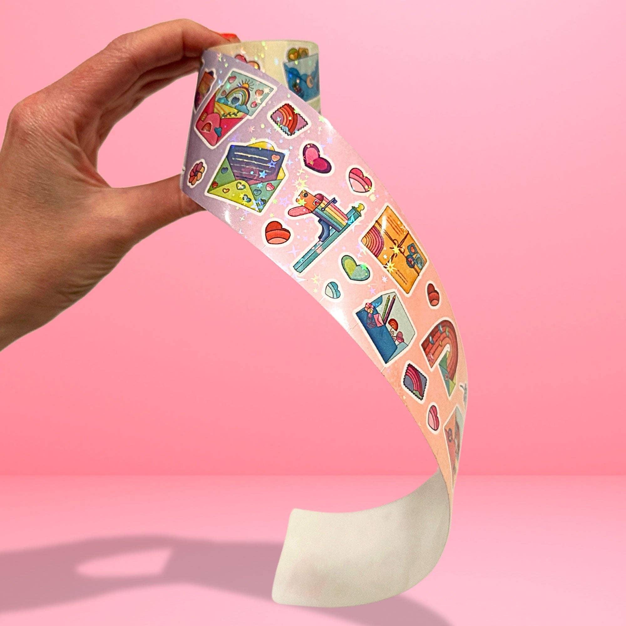 Moonbow Creative Co. - Wholesale Sticker - Rainbow Mail Infinity Sticker Roll0