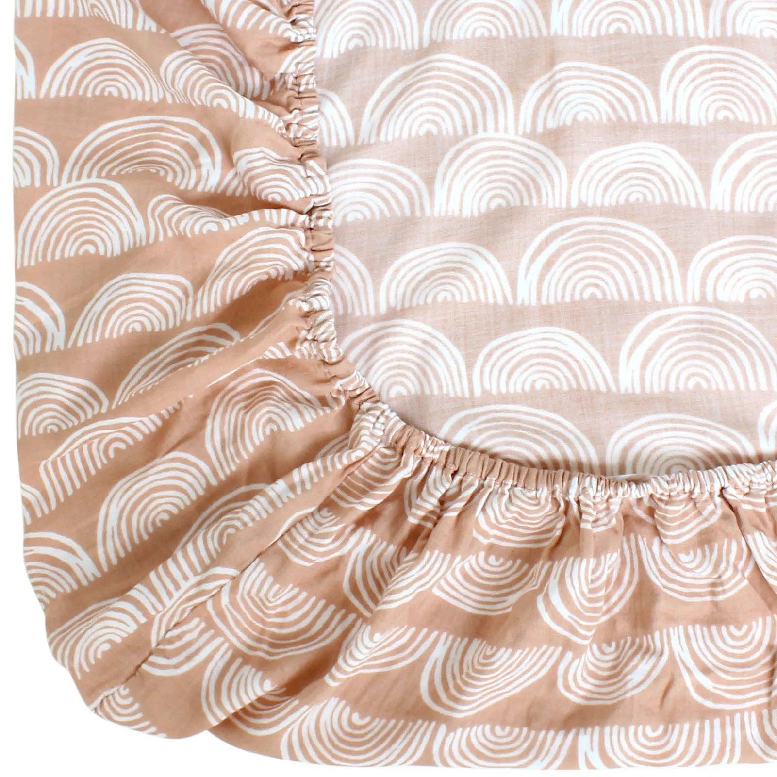 Création cocolyly inc. - Vente Parure de lit – enfant et bébé - Ensemble de literie arc-en-ciel blush pour chambre de bébé3