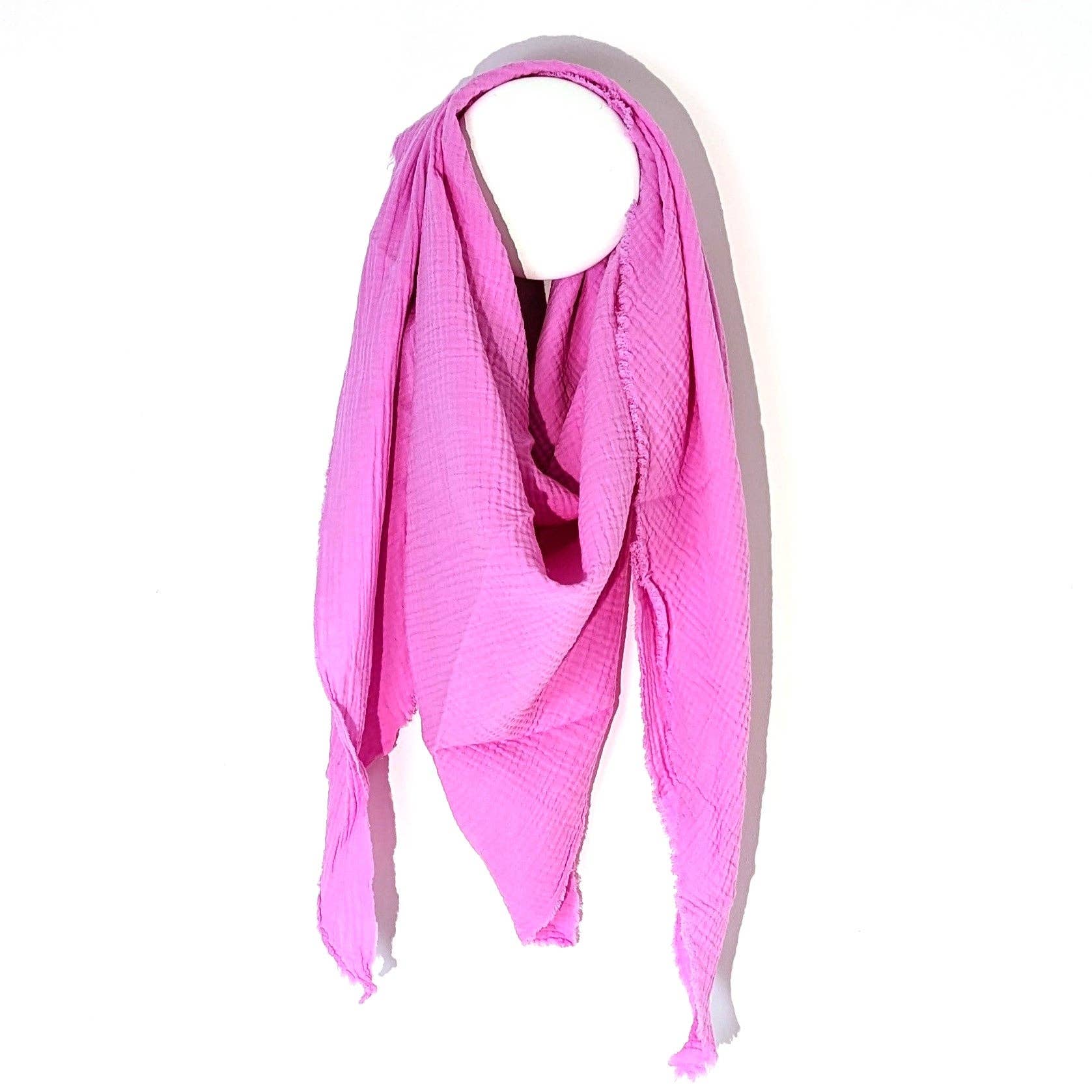 Tempest Designs – wholesale Scarf – Women's – Italian cotton raw edge plain scarf20