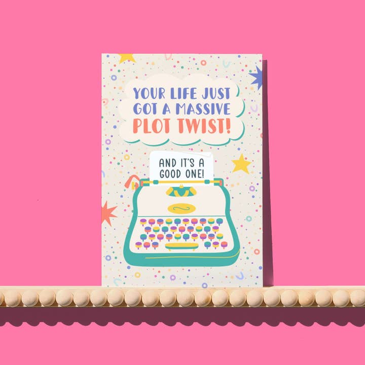 Your Life Just Got a Massive Plot Twist Card for wholesale by Sunshine Lane