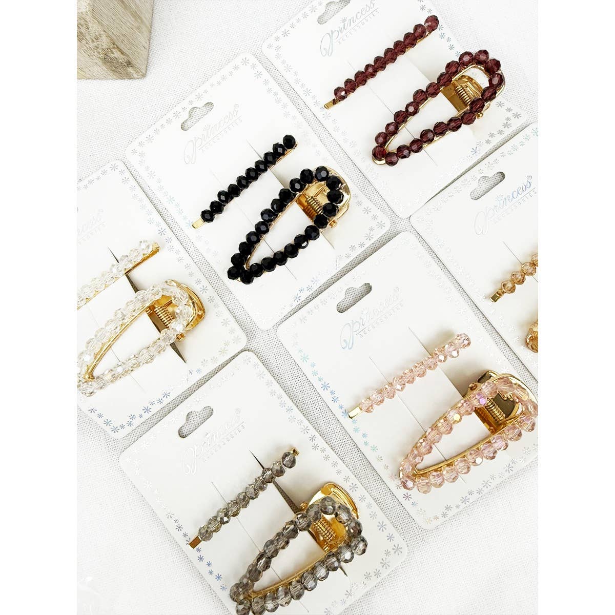 MÉLANGER LA COULEUR Épingle à cheveux en perles scintillantes assorties en vente sur Faire3