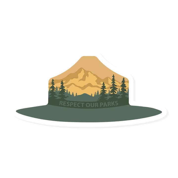 Autocollant de chapeau Park Ranger pour la vente par Wildtree