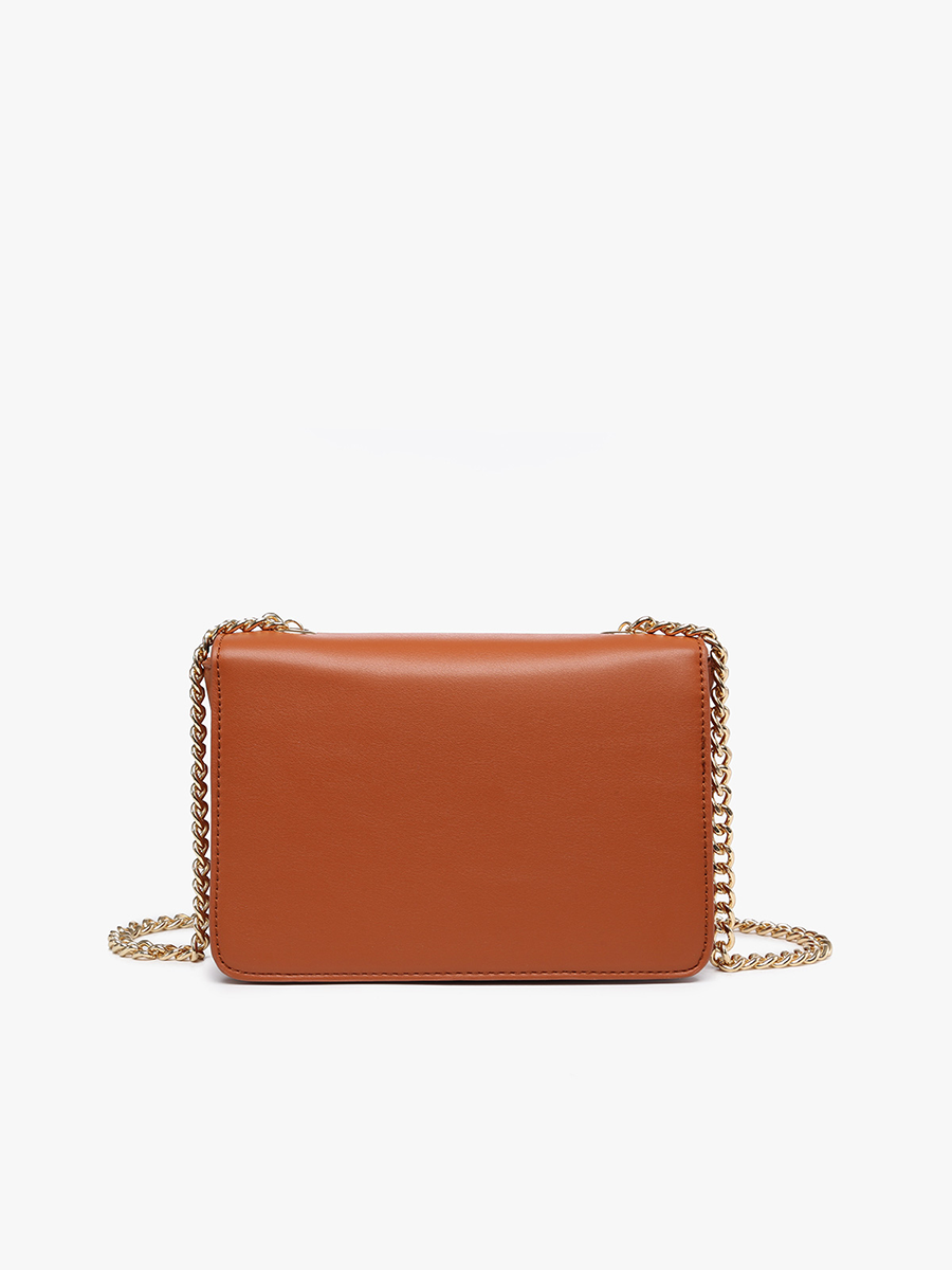 Jen & Co. – Engroshandel Crossbodytaske - Dame – EH2246 Quinn Kæderem Crossbody med Tryklås1