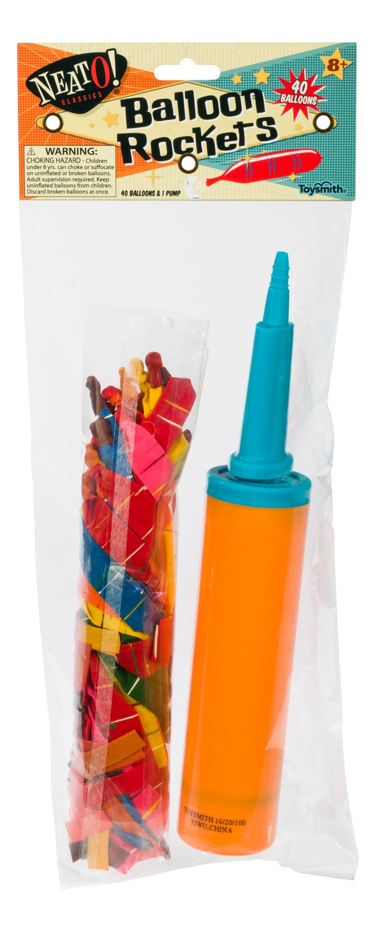 Toysmith - Wholesale Classic Toy - Kids - Neato! Rocket Balloons, Retro Classic, vintage toys