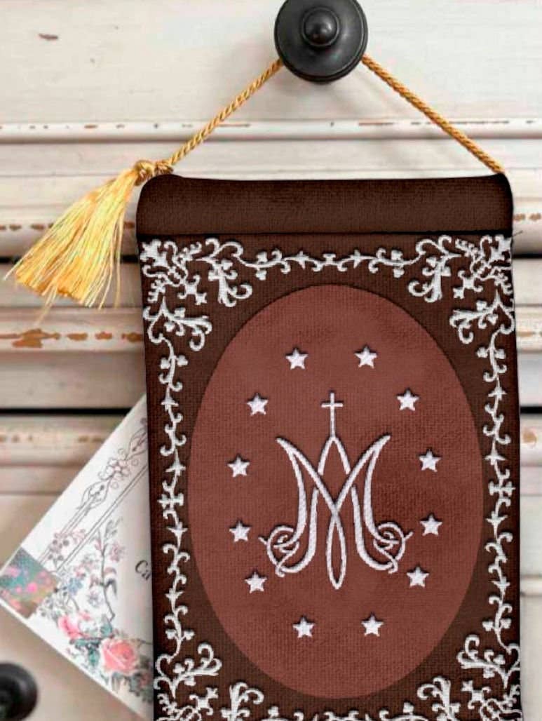 Made By Catholics - Wholesale Religious Card - CARMELITE BROWN SCAPULAR Velvet Blessing Carrier, Hd Image1