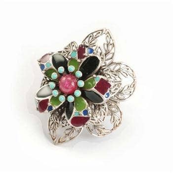 Sweet Romance Jewelry - Wholesale Cocktail/Statement Ring - Desert Gypsy Flower Ring