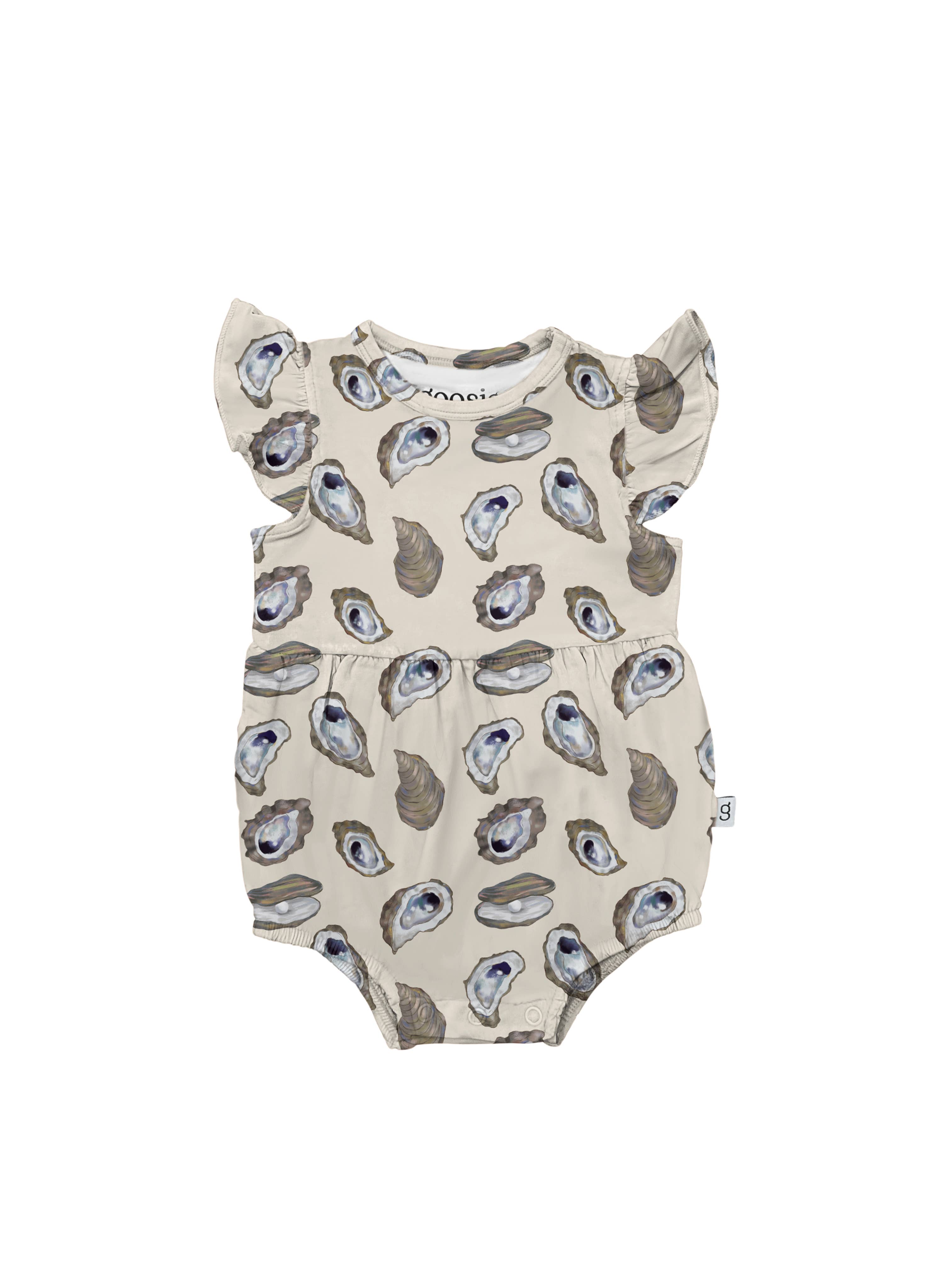 Goosies – wholesale Bodysuit (non-footed) – Baby – Coastal Oysters Flutter Bubble