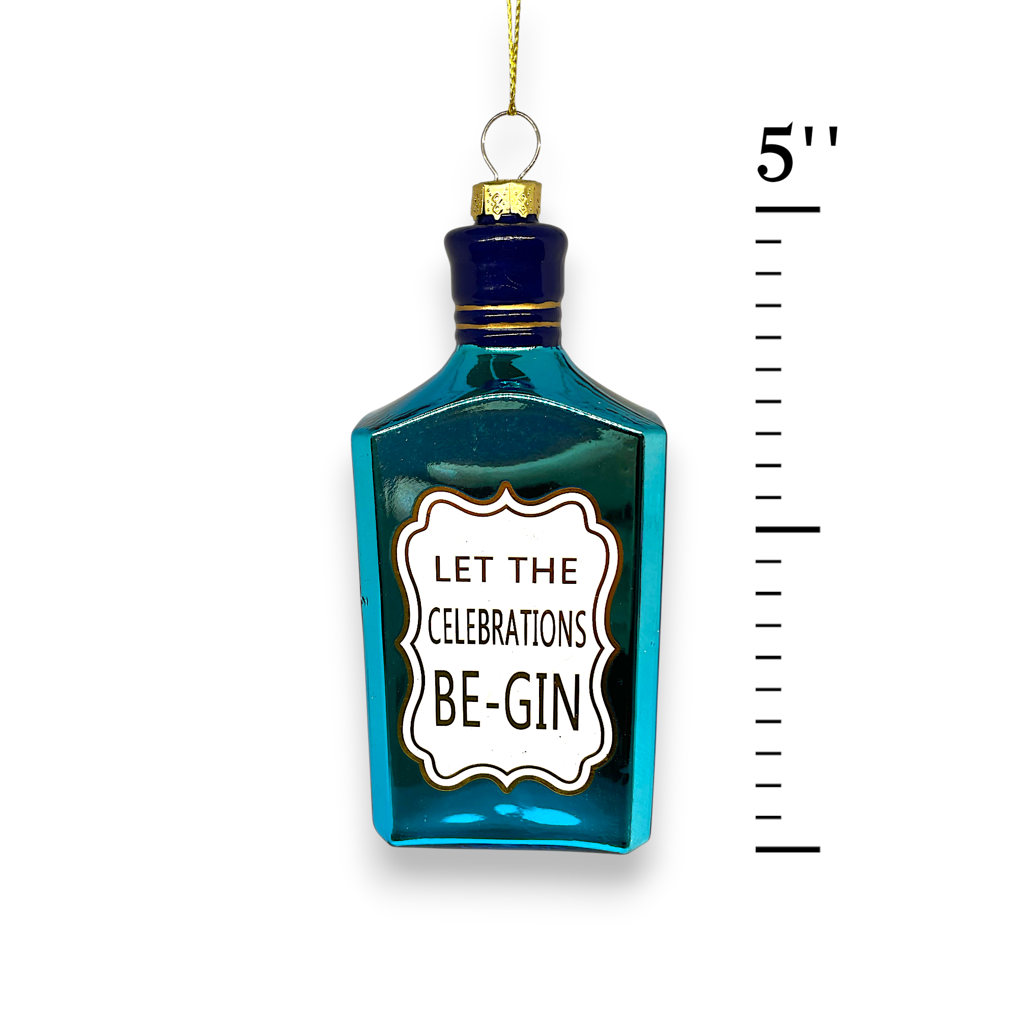 Noel Box - Wholesale Ornament - Gin Bottle Christmas Ornament – Glass Bar Décor5