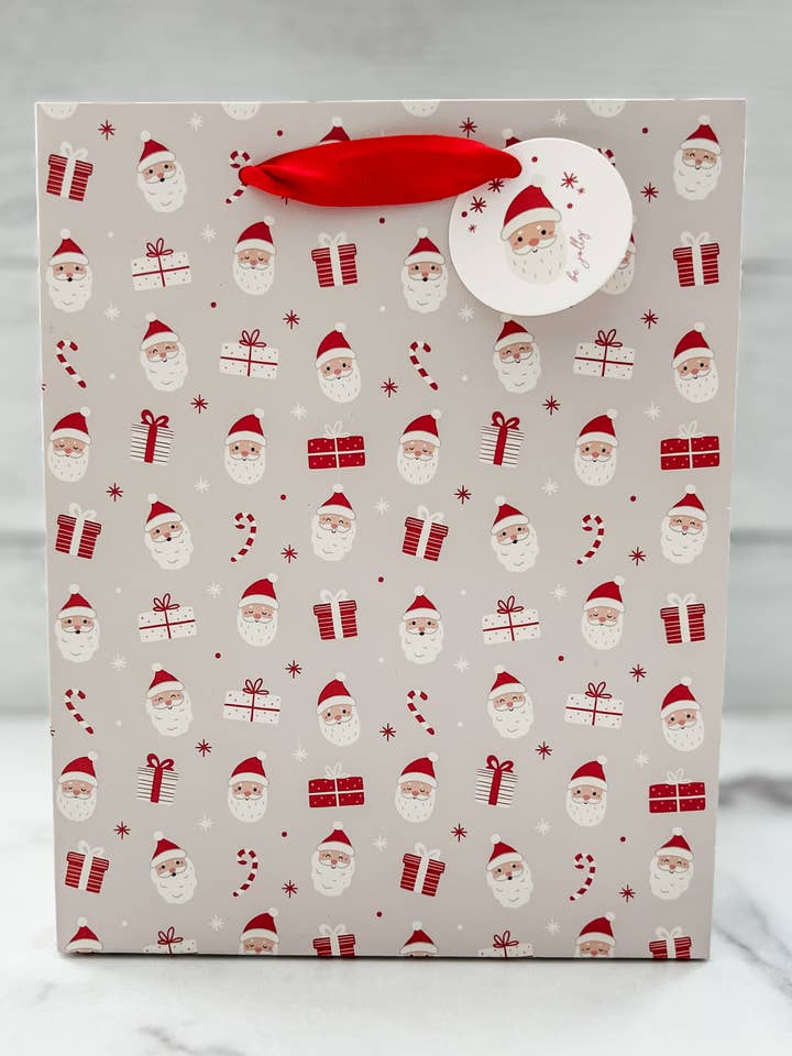 Santa Christmas Gift Bag for wholesale by Trim & Twine