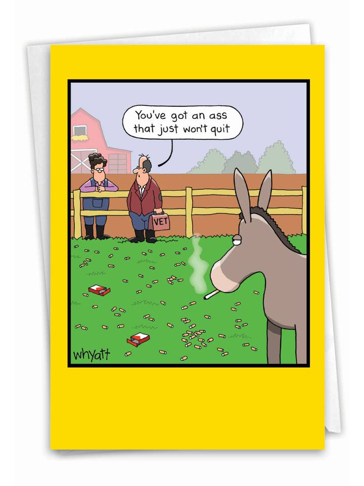 NobleWorks - Won't Quit Greeted Birthday Card for wholesale by NobleWorks