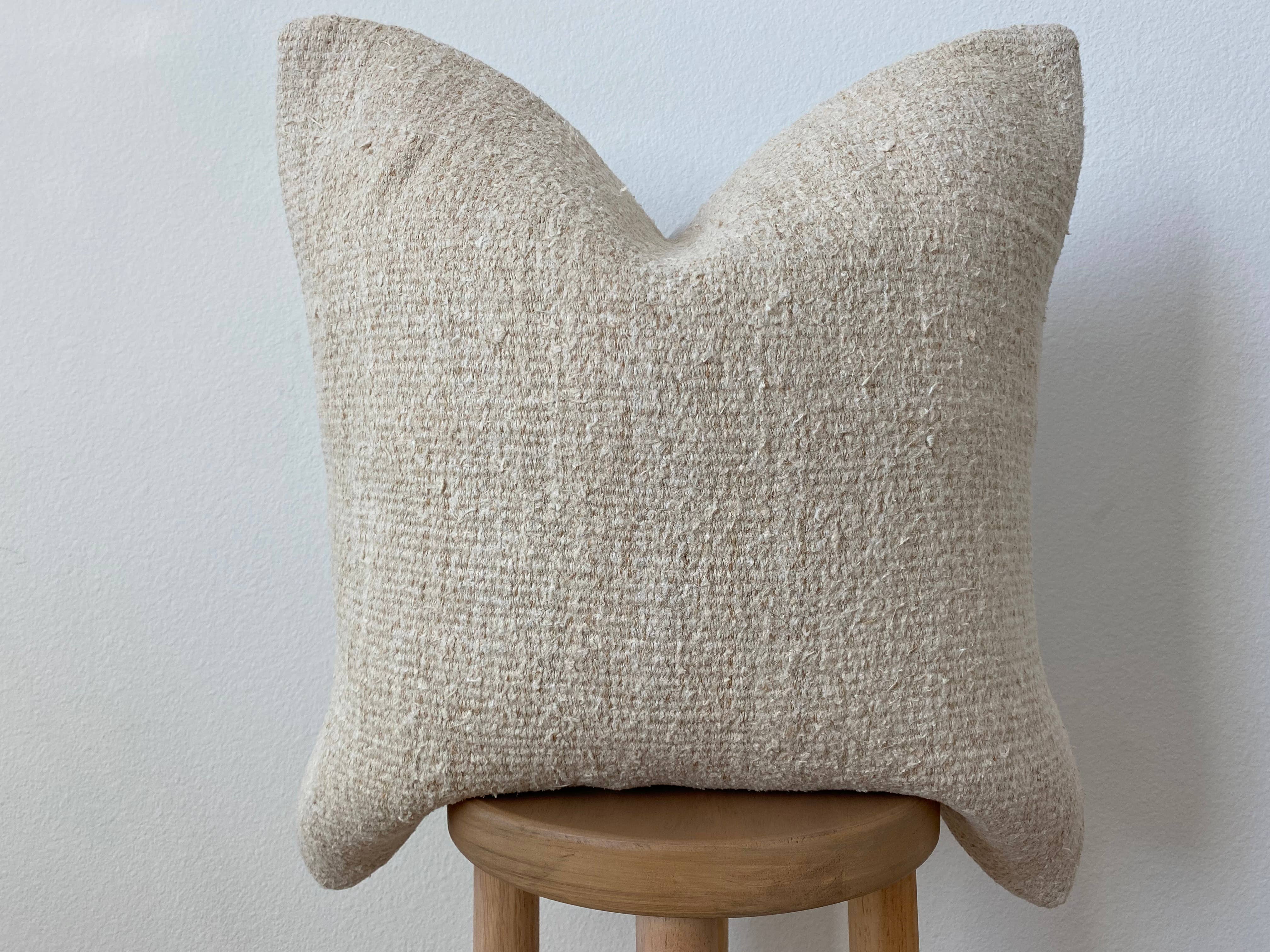 Eclectic Collective – Capa de almofada decorativa por atacado – Capa de Almofada Turca de Cânhamo 50 cm x 50 cm3