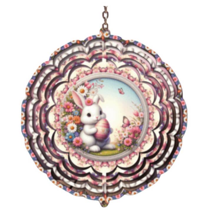 Påskehare Vindspinder, Forårsdekoration for engroshandel hos Uniquely Designed By Rebecca