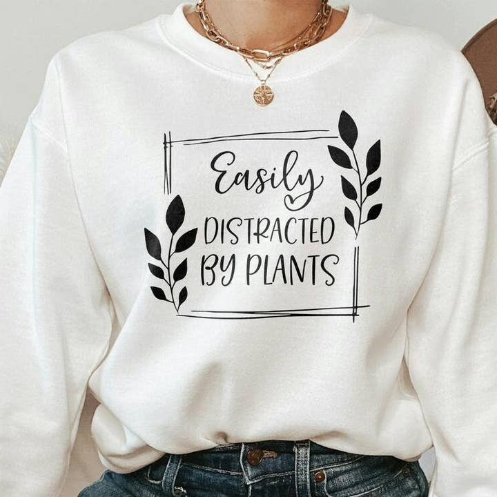 Distracted By Plants Gardener Quotes & Funny Succulent for wholesale by PositiveParty