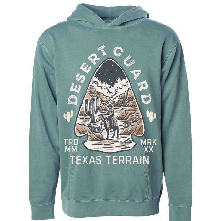 Desert Guard Texas Youth Hoodie - Pigment for wholesale by State Bliss