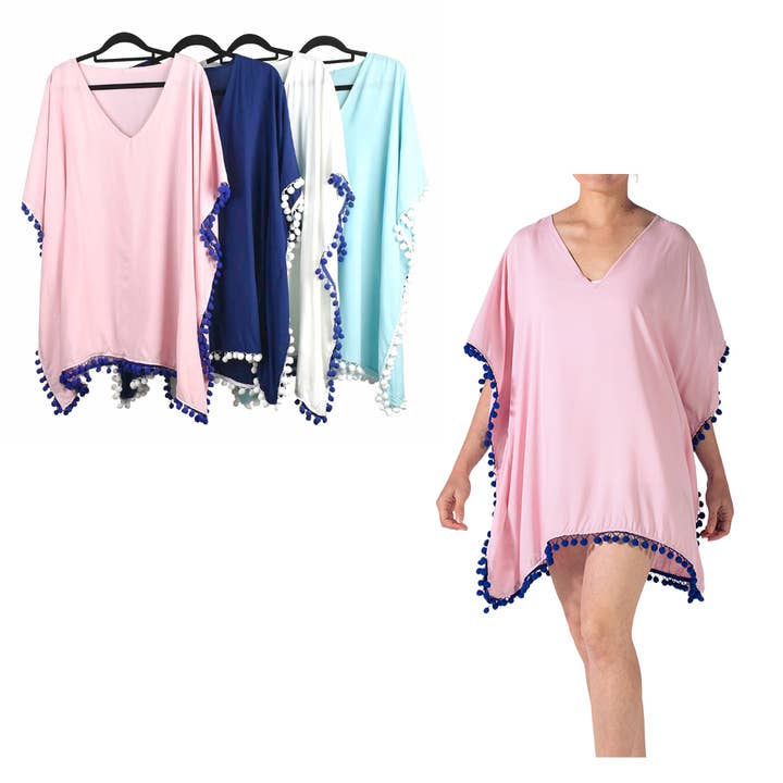 Taylor Hill Scarves & Co - Wholesale Kaftan – Women's - THSAP1326: (4pcs) Emily Kaftan Top Pack