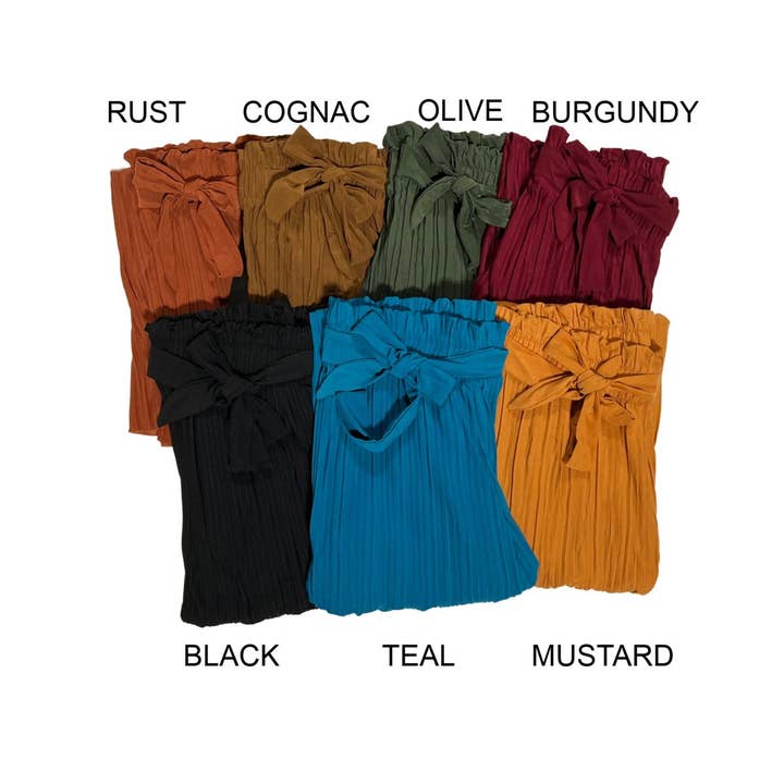 Truly Contagious - Wholesale Pants - Women's - Tie Waist Palazzo Pants ( PB702 )