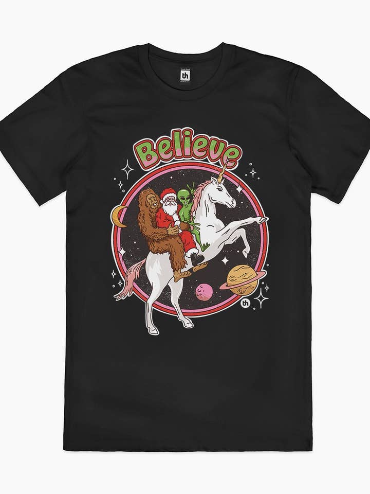 Camiseta Believe por atacado de Threadheads