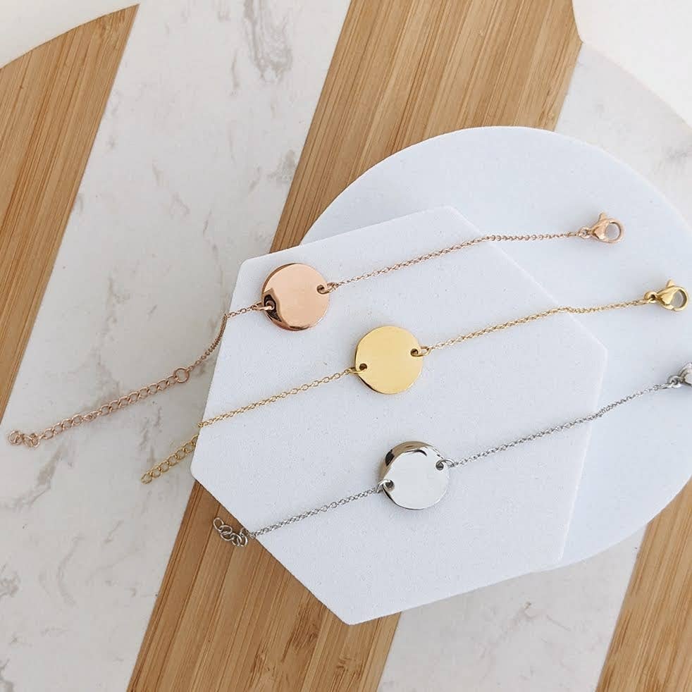 Bliche - Wholesale Charm/Dangle Bracelet - Engravable birthstone bracelet1