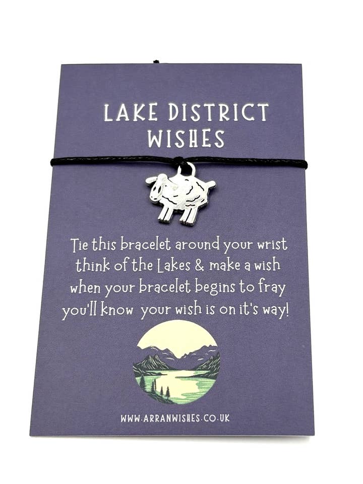 Lake District-inspireret fåreønskearmbånd for engroshandel hos Arran Wishes
