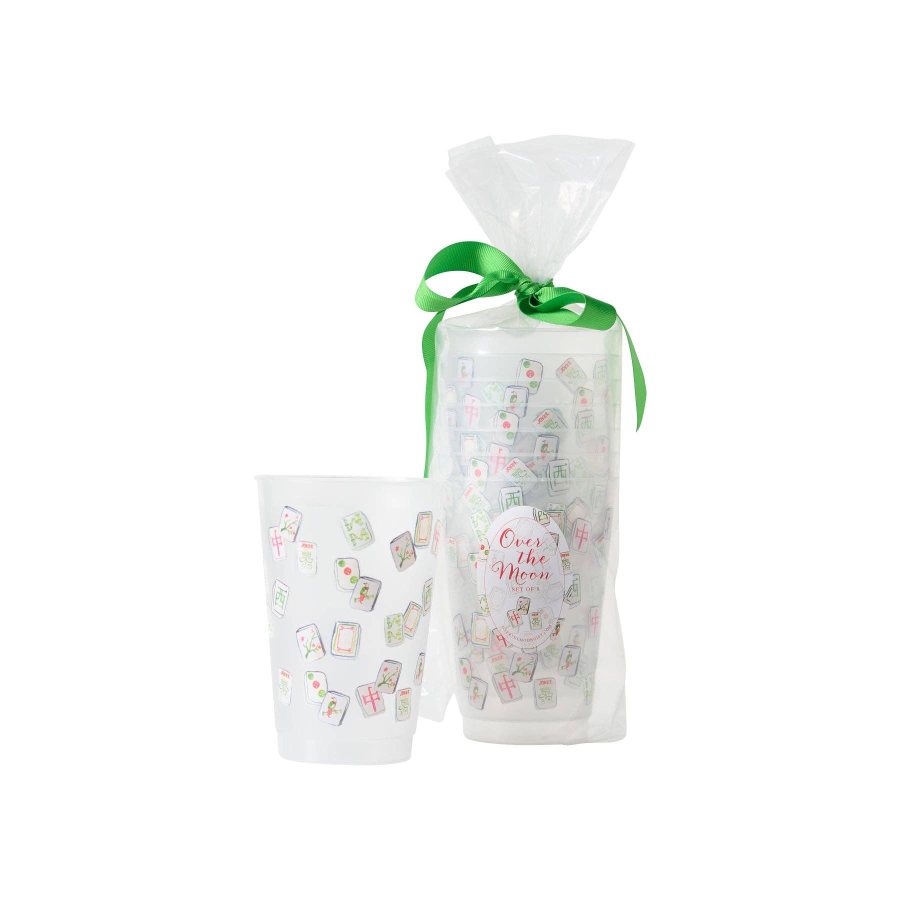 Over the Moon Gift - Wholesale Disposable Cup - Mahjong Frosted Cups